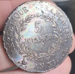 5 francs - An XI A