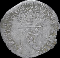 Quinzain aux 8L réformé et contramarqué 1693 G