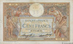 100 Francs Merson - Grands cartouches