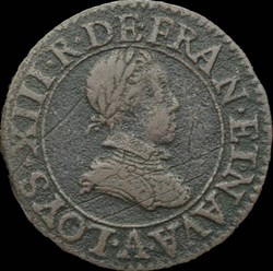 Louis XIII - Double Tournois de Paris Type 1 1611 - CGKL.386
