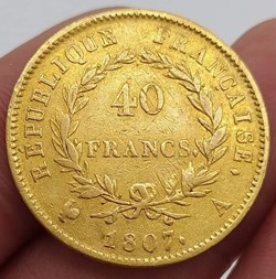 Napoléon Ier - 40 Francs - Tête laurée, République