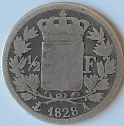 Charles X - 1/2 Franc - 1828 A