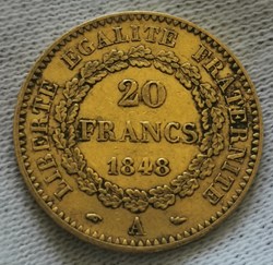 Seconde République - 20 Francs - Génie