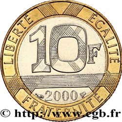 Dix Francs Génie de la Bastille