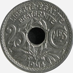 Vingt-Cinq Centimes soulignés Lindauer