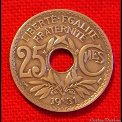 Lindauer - 25 Centimes - 1931
