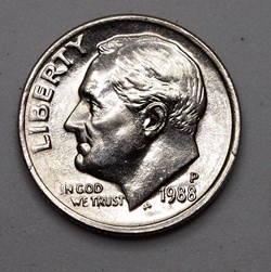 1 dime ( 10 cents ) - 1988 P