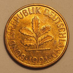 10 Pfennig - 1991 F