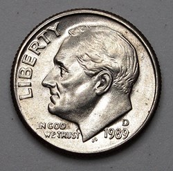 1 dime ( 10 cents ) - 1989 D