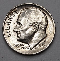 1 dime ( 10 cents ) - 1982 P