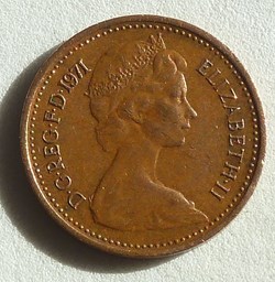 1/2 Penny - 1971