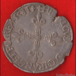 Huitième d'écu - 1581 - La Rochelle