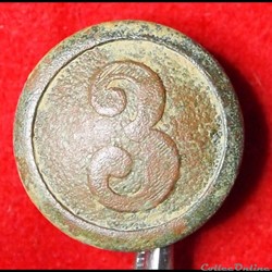 Allemagne - Bouton de la 3ème compagnie Empire Germanique - 1914\1918