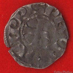 Denier tournois à l'O rond - 1280-1295 -