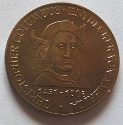 Jeton souvenir Allemand Christophe Colomb