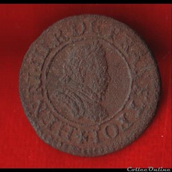 Denier Tournois - 1584 - Paris