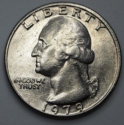 1/4 dollar ( 25 cents ) - 1979