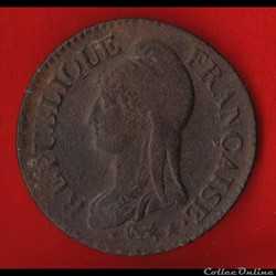 Consulat / Directoire - 5 centimes Dupré - AN 7 - Lille