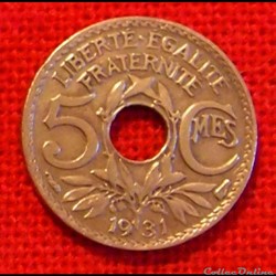 Lindauer - 5 Centimes - 1931