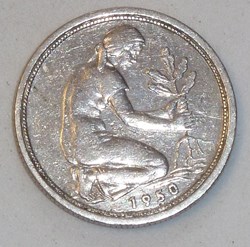 50 Pfennig - 1950 J