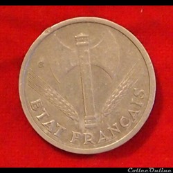 Bazor - 1 Franc - 1944 B