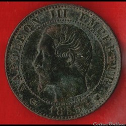 Napoléon III - 5 Centimes - 1855 - Marseille