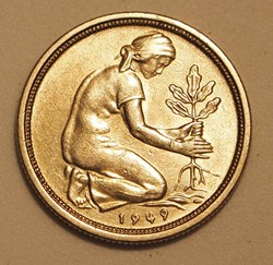 50 Pfennig - 1949 J