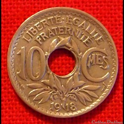 Lindauer - 10 Centimes - 1918