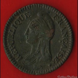 Consulat / Directoire - Un décime Dupré - AN 9 - 1800-1801 - Paris