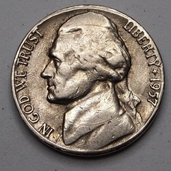 5 cents - 1957 D