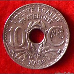 Lindauer - 10 Centimes - 1938