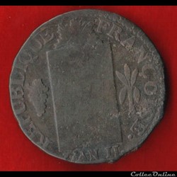 Convention - 1 Sol - 1793 - Dijon