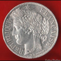 1 Franc - Cérès - 1872 - Paris