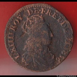 Liard de France - 1656 - Corbeil