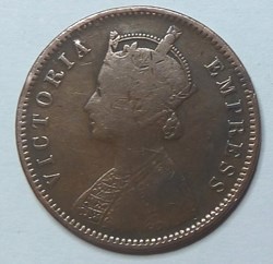 1/4 Anna - 1887