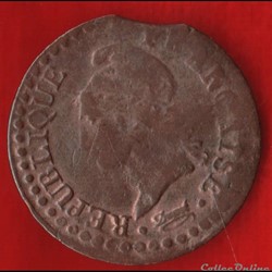 Consulat / Directoire - 1 centime Dupré - AN 6 - Paris