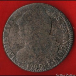 2 Sols - 1792 - Clermont