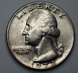 1/4 dollar ( 25 cents ) - 1972 D