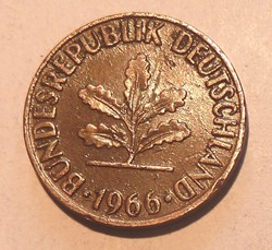 2 Pfennig - 1966 D
