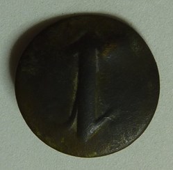 Autriche - Bouton du 1 régiment d'artillerie de l'empire d'Autriche - 1792/1815