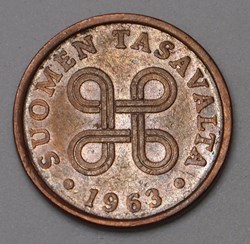 5 Pennia - 1963