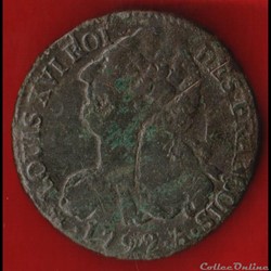 2 Sols - 1792 - Paris