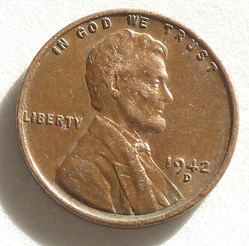 1 Cent - 1942 D