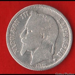 Napoléon III - 1 Francs - 1867 - Strasbourg