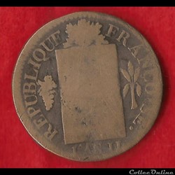 La convention - 1 Sol - 1793 - Strasbourg