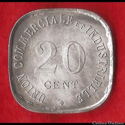 Jeton 20 Cents - Vincennes - 1917