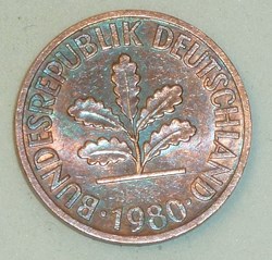 2 Pfennig - 1980 F
