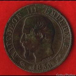 Napoléon III - 5 Centimes - 1856 - Lyon