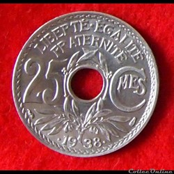 Lindauer - 25 Centimes - 1938
