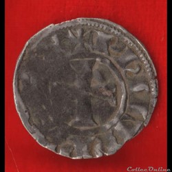 Denier tournois à l'O rond - 1290-1295 -